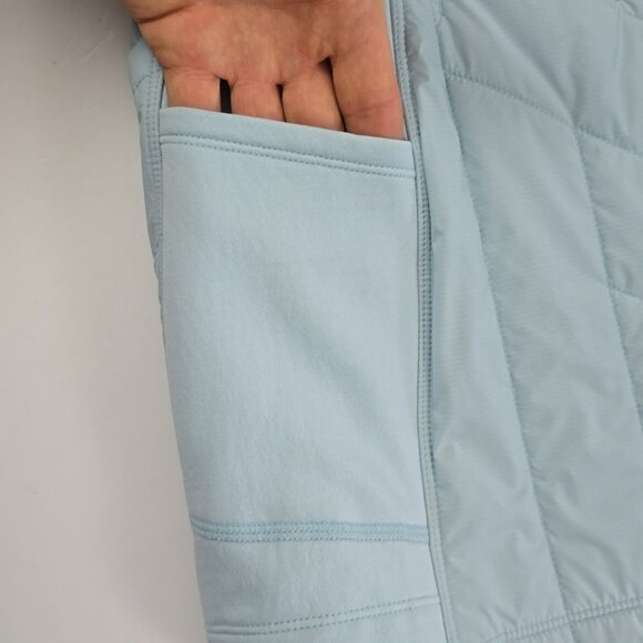 NWT Smartwool Smartloft Women's Quilted Pull On Skirt Winter Sky Blue Pockets XS - Picture 6 of 16